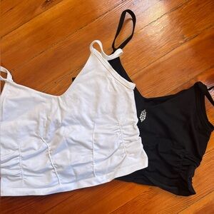 Black & White Free People Movement yoga top size M/L